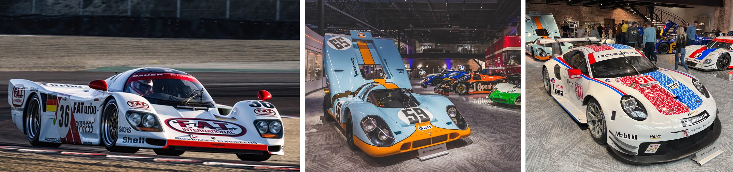 Porsches at Le Mans